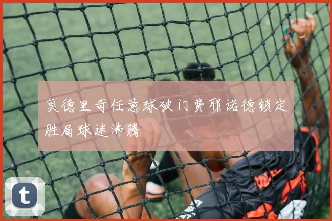 莫德里奇任意球破门费耶诺德锁定胜局球迷沸腾